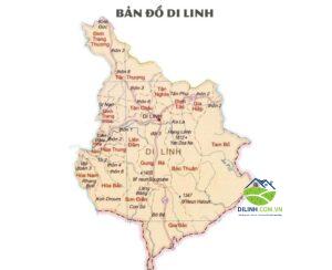 ban do di linh lam dong