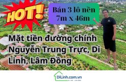 Bán 3 lô mặt tiền có thổ cư, đường chính Nguyễn Trung Trực (1)