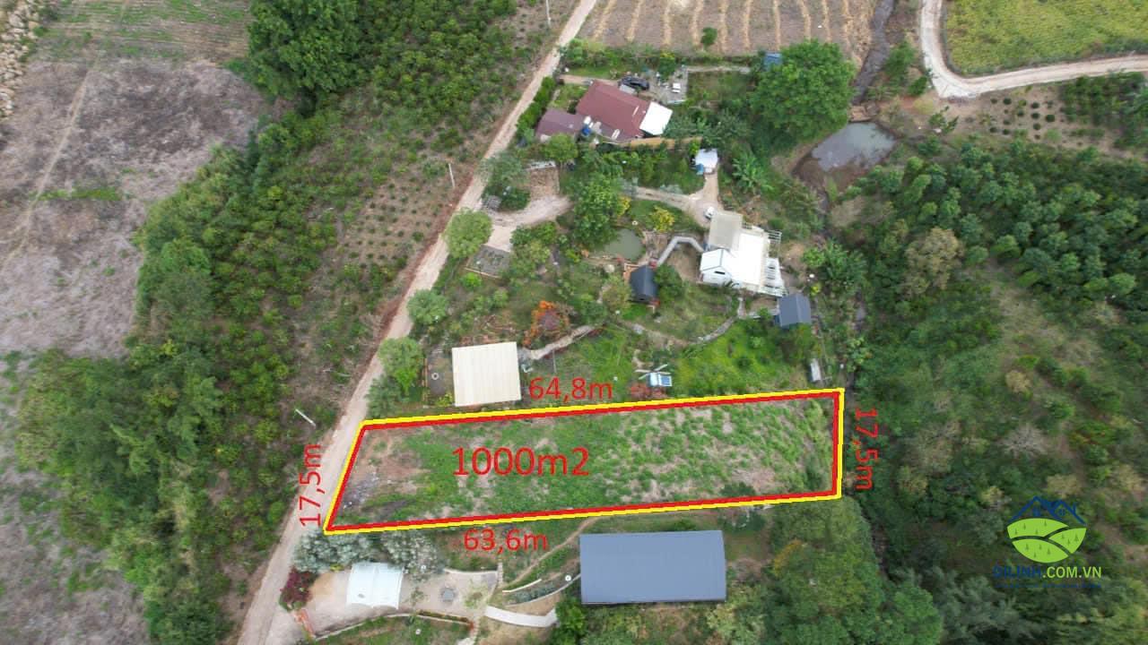 bán lô đất tại xã Tân Nghĩa, Di Linh, Lâm Đồng, 1000m2 (1 sào ) thực tế 1.3 sào