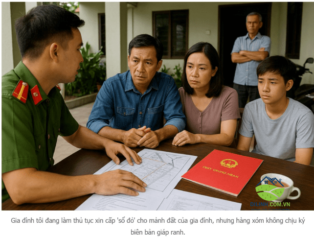 Hàng Xóm Không Ký Giáp Ranh, Có Cách Nào Làm Được 'Sổ Đỏ' Không?
